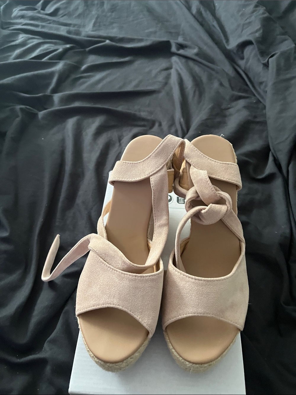 Women’s Espadrille Wedge Sandals in khaki